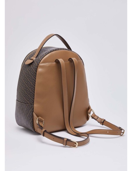 Zaino monogram effetto saffiano Liu Jo – Beige - foto 4