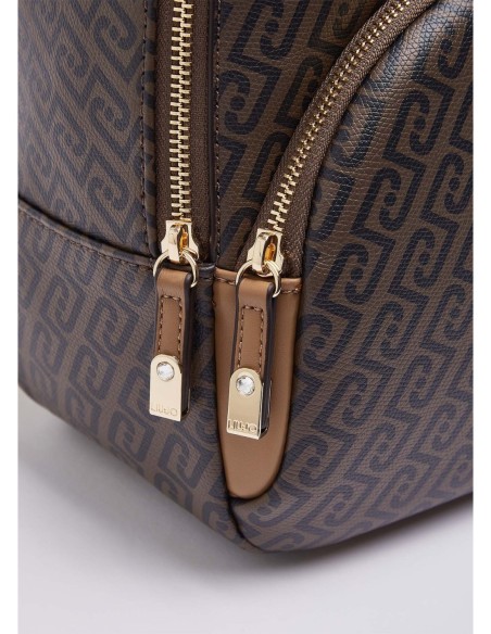 Zaino monogram effetto saffiano Liu Jo – Beige - foto 5