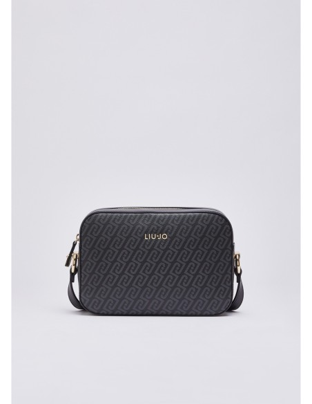 Borsa a tracolla media monogram Liu Jo – Nero - foto 2