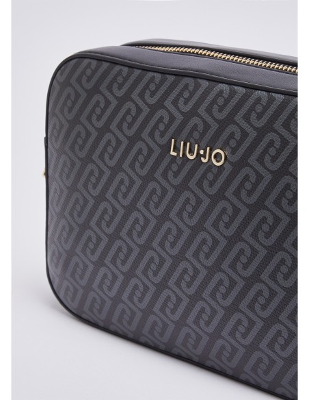 Borsa a tracolla media monogram Liu Jo – Nero - foto 5
