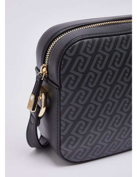 Borsa a tracolla media monogram Liu Jo – Nero - foto 6