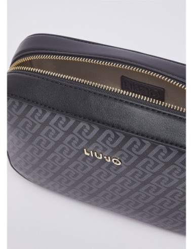 Borsa a tracolla media monogram Liu Jo – Nero - foto 7