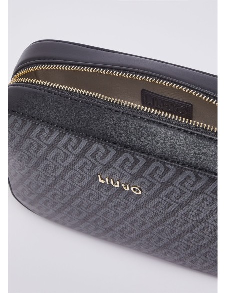 Borsa a tracolla media monogram Liu Jo – Nero - foto 7