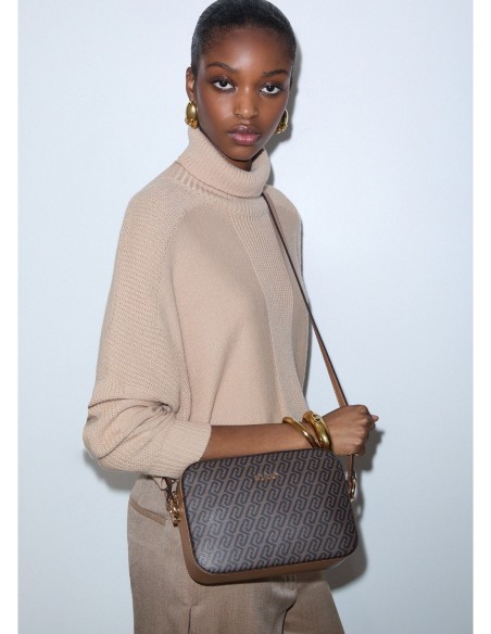 Borsa a tracolla media monogram Liu Jo – Beige - foto 1