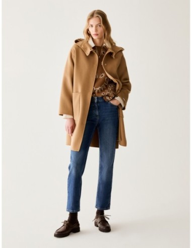 Cappotto in blend di lana double Penny Black – Cammello - foto 1