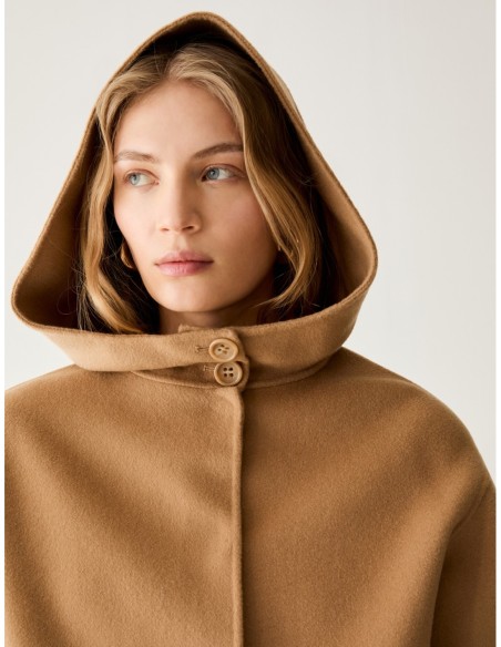 Cappotto in blend di lana double Penny Black – Cammello - foto 4