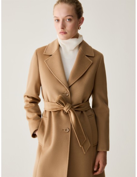 Cappotto in drap di lana Penny Black – Cammello - foto 4