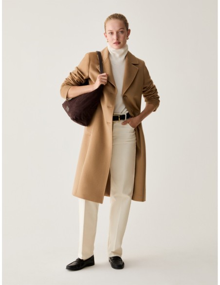 Cappotto in drap di lana Penny Black – Cammello - foto 5