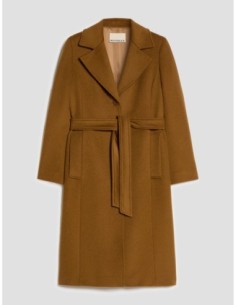 Cappotto in drap di lana Penny Black – Tabacco - foto 1 2
