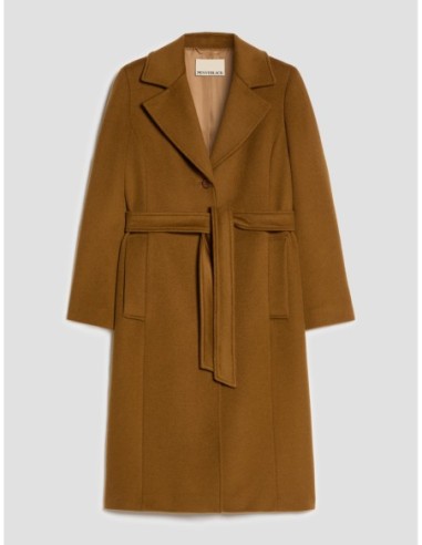 Cappotto in drap di lana Penny Black – Tabacco - foto 2