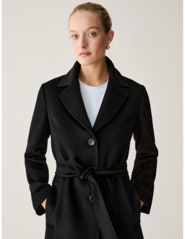 Cappotto in drap di lana Penny Black – Nero - foto 4