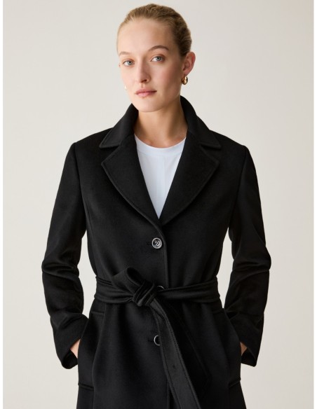 Cappotto in drap di lana Penny Black – Nero - foto 4