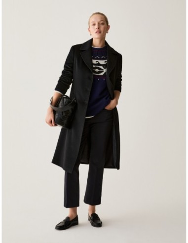 Cappotto in drap di lana Penny Black – Nero - foto 5
