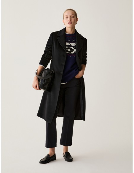 Cappotto in drap di lana Penny Black – Nero - foto 5