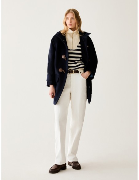 Montgomery in drap di lana Penny Black – Blu notte - foto 1