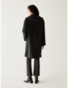 Cappotto ampio in drap di lana Penny Black – Grigio melange