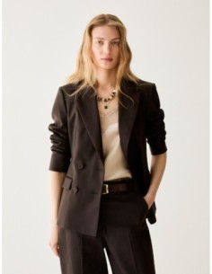 Blazer doppiopetto slim Penny Black – Testa di moro - foto 1