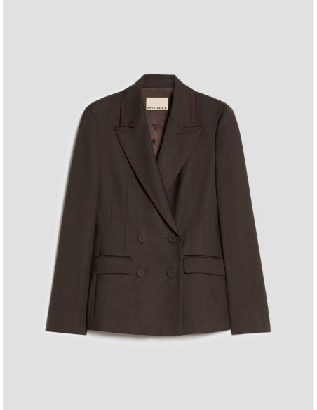 Blazer doppiopetto slim Penny Black – Testa di moro - foto 2