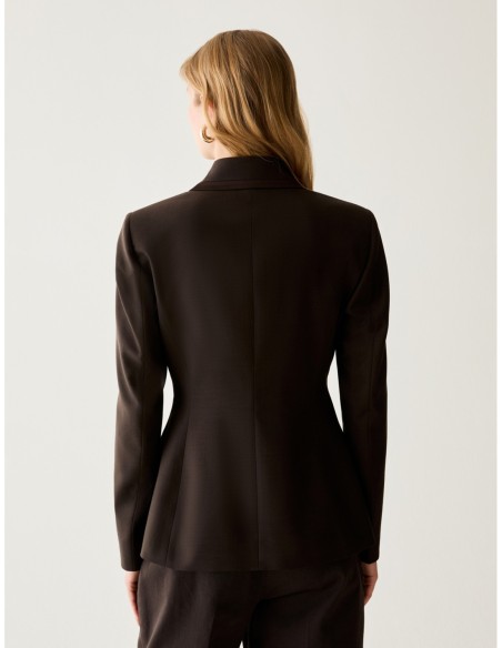 Blazer doppiopetto slim Penny Black – Testa di moro - foto 3