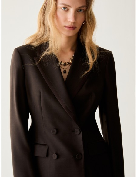 Blazer doppiopetto slim Penny Black – Testa di moro - foto 4