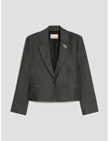 Blazer a microfantasia lamé Penny Black – Peltro - foto 2