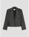 Blazer a microfantasia lamé Penny Black – Peltro