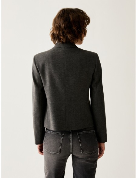 Blazer a microfantasia lamé Penny Black – Peltro - foto 3