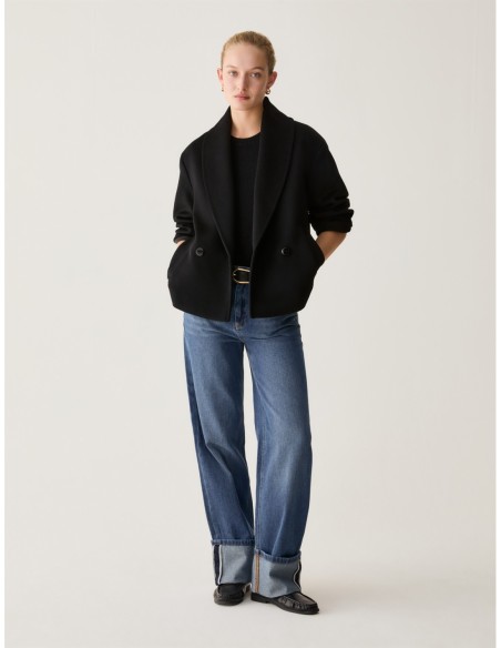 Caban in drap di lana Penny Black – Nero - foto 5