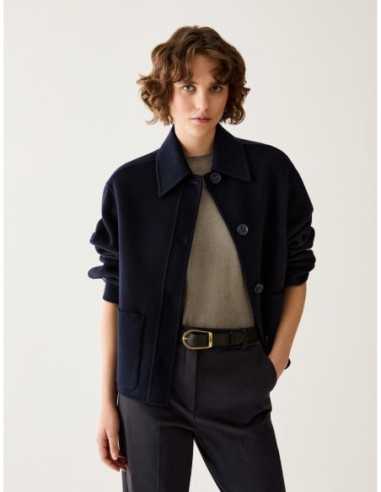 Giacca in blend di lana double Penny Black – Blu - foto 1