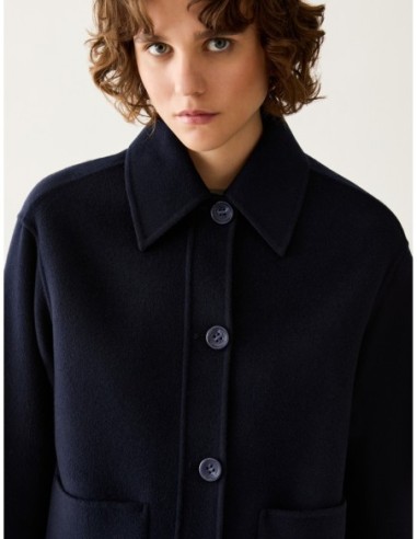 Giacca in blend di lana double Penny Black – Blu - foto 4