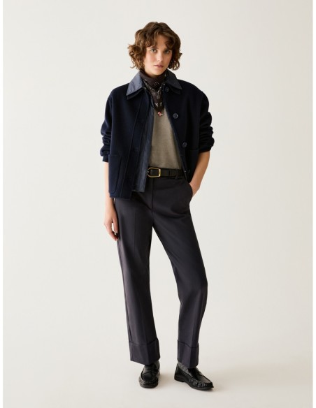 Giacca in blend di lana double Penny Black – Blu - foto 5