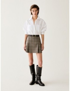 Minigonna in pura lana Penny Black – Sabbia - foto 1