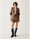 Minigonna in pura lana Penny Black – Sabbia
