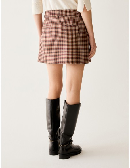 Minigonna in pura lana Penny Black – Sabbia - foto 3