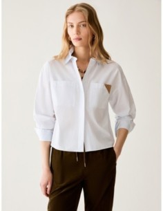 Camicia boxy fit a mix di righe Penny Black – Azzurro - foto 1