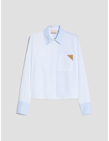 Camicia boxy fit a mix di righe Penny Black – Azzurro - foto 2