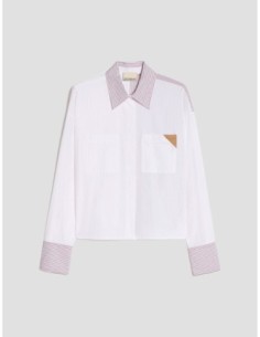 Camicia boxy fit a mix di righe Penny Black – Rosa - foto 1 2