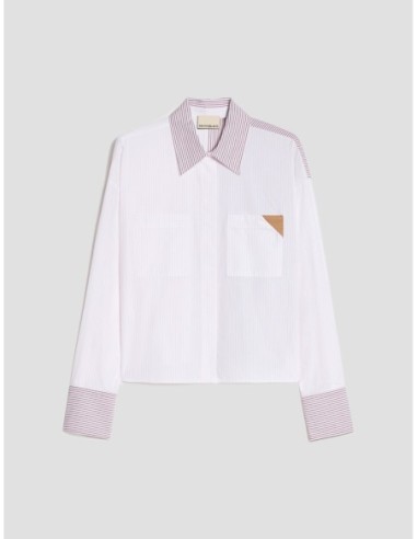 Camicia boxy fit a mix di righe Penny Black – Rosa - foto 2
