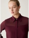 Camicia in mix di materiali Penny Black – Bordeaux Camicia in mix di materiali Penny Black – Bordeaux