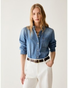 Camicia boxy fit in denim Penny Black – Blue jeans - foto 1