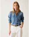 Camicia boxy fit in denim Penny Black – Blue jeans Camicia boxy fit in denim Penny Black – Blue jeans