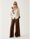 Camicia in raso con fiori Penny Black – Rosso scuro