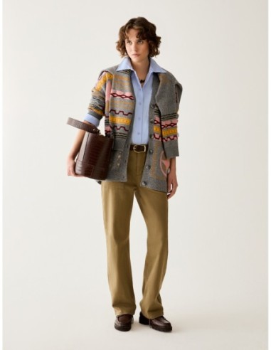 Camicia in cotone con ricami Penny Black – Azzurro - foto 6