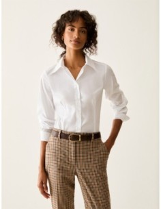 Camicia slim fit in popeline Penny Black – Bianco - foto 1