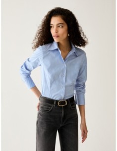 Camicia slim fit in popeline Penny Black – Azzurro - foto 1