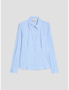 Camicia slim fit in popeline Penny Black – Azzurro - foto 1 2