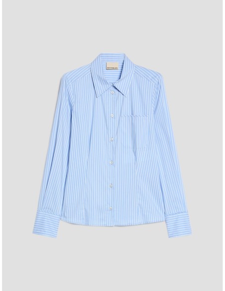 Camicia slim fit in popeline Penny Black – Azzurro - foto 2