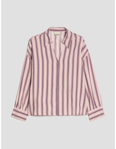 Blusa in twill fluido Penny Black – Rosa - foto 2