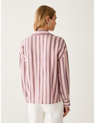 Blusa in twill fluido Penny Black – Rosa - foto 3