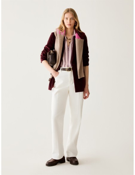 Blusa in twill fluido Penny Black – Rosa - foto 5